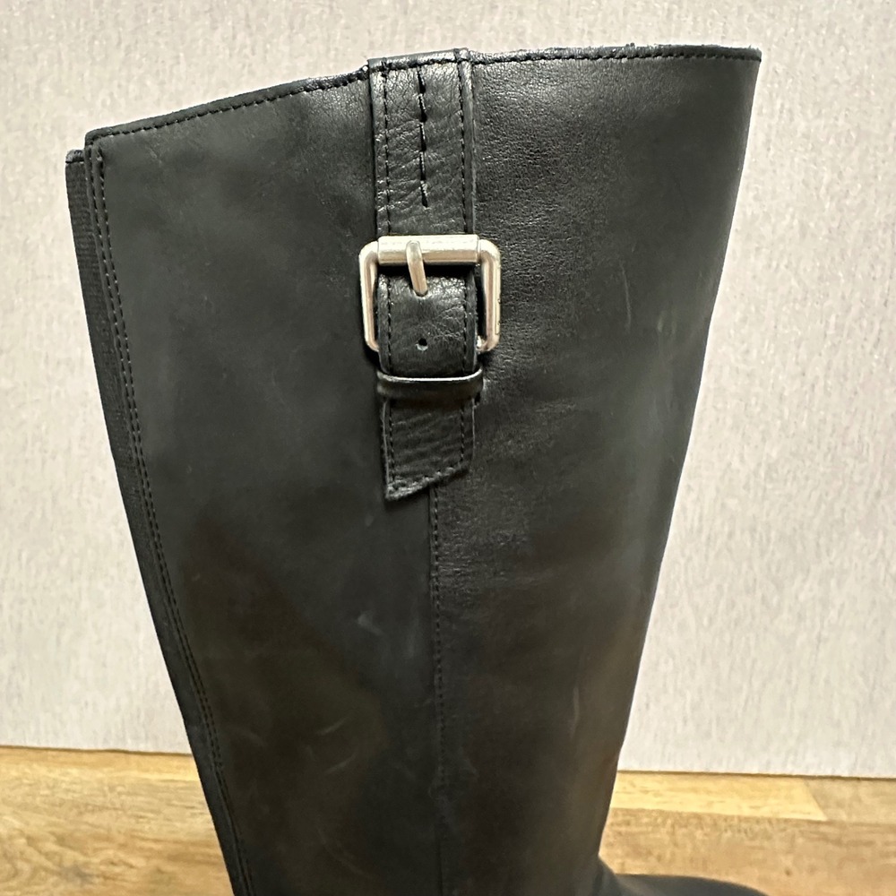 Sam Edelman Ponce Black Soft Leather Riding Boots Knee-High‎ Size 6.5 - Picture 6 of 13